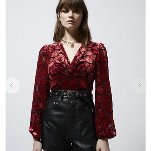 The Kooples Velvet Top Size 1